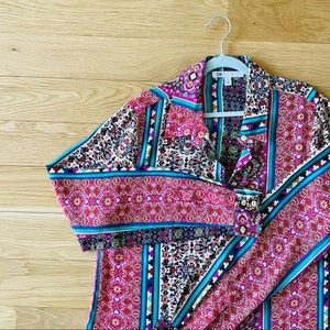 Vintage Print Button Down